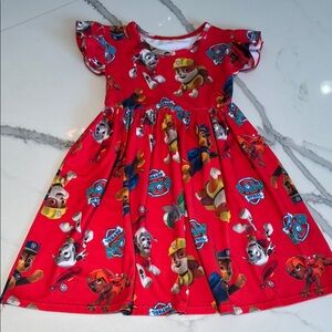 Red Paw Patrol Kids Dress